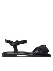 Ted Baker Sandały Halah 263177 Czarny. Czarne sandały Ted Baker, bez wzorów, ze skóry, bez obcasa, na płaskiej podeszwie, bez zapięcia. Za 299.99 zł.