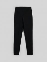 4F Legginsy dzianinowe damskie - czarne XS. Czarne legginsy 4f, bez wzorów, z bawełny. Za 129.99 zł.