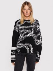Iceberg Sweter 22II2P0A0247079 Czarny Regular Fit. Czarne swetry Iceberg, s, bez wzorów, z syntetyku, bez ramiączek. Za 2,339.00 zł.