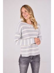 LIEBLINGSSTÜCK Sweter "Annika" w kolorze jasnoszaro-białym rozmiar: 42. Szare swetry LIEBLINGSSTÜCK, bez wzorów, z bawełny, bez ramiączek. Za 229.46 zł.