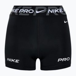 Spodenki treningowe damskie Nike Pro Mid Rise 3". Czerwone szorty sportowe Nike, bez wzorów, na fitness i siłownię. Za 139.99 zł.
