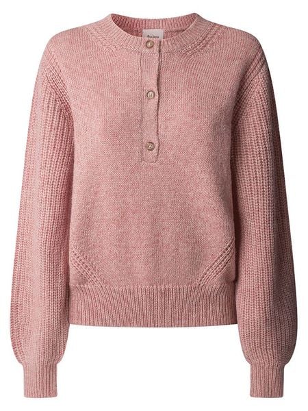 Pepe Jeans Sweter "Nica" w kolorze jasnoróżowym rozmiar: XL. Różowe swetry Pepe Jeans, xl, bez wzorów, z jeansu, bez ramiączek. Za 220.12 zł.