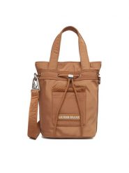 Guess Jeans Torebka CWBEO-GUESS-XC-006-09 Brązowy. Brązowe torebki klasyczne Guess Jeans, z aplikacjami, z jeansu, bez dodatków. Za 199.99 zł.