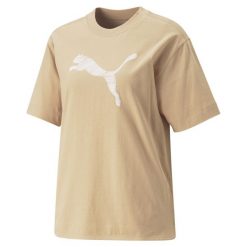 Koszulka Sportowa Damska Puma Her. Żółte t-shirty sportowe Puma, l, bez wzorów, z bawełny, bez ramiączek. Za 219.00 zł.