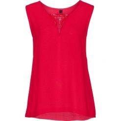 Top z koronką bonprix czerwony. Topy marki bonprix. Za 59.99 zł.