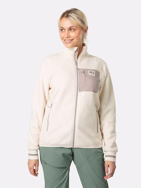 KARI TRAA Kurtka polarowa "Rothe" w kolorze beżowym rozmiar: XS. Brązowe kurtki Kari Traa, xs, bez wzorów, z polaru, bez kaptura. Za 306.73 zł.