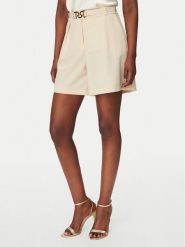 Rinascimento Spodnie materiałowe CFC0127761003 Beżowy Regular Fit. Brązowe spodnie materiałowe Rinascimento, bez wzorów, z materiału. Za 459.99 zł.