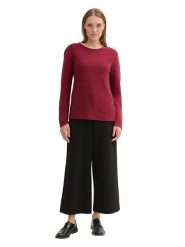 Tom Tailor Sweter w kolorze ciemnoczerwonym rozmiar: XS. Czerwone swetry Tom Tailor, xs, bez wzorów, z bawełny, bez ramiączek. Za 57.06 zł.