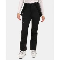 Damskie spodnie narciarskie Kilpi EURINA-W. Czarne spodnie narciarskie Kilpi, bez wzorów, z nylonu, narciarskie. Za 990.09 zł.