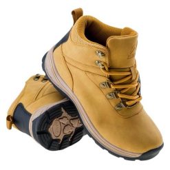 Buty Elbrus Wadi Mid Teen 92800280455 żółte. Żółte buty trekkingowe z gumy, bez zapięcia. Za 233.35 zł.
