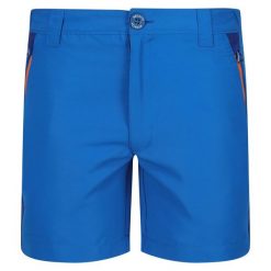 Szorty dla dzieci Regatta Sorcer Mountain III. Niebieskie szorty Regatta, bez wzorów, eleganckie. W wyprzedaży za 87.80 zł.