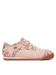 Laura Vita Półbuty Tivanao 04 Różowy. Czerwone półbuty wsuwane LAURA VITA, bez wzorów, z materiału, bez obcasa, na płaskiej podeszwie. Za 479.99 zł.