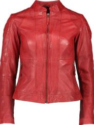 7eleven Skórzana kurtka "Begona" w kolorze czerwonym rozmiar: 36. Czerwone kurtki 7eleven, bez wzorów, ze skóry, bez kaptura. Za 267.92 zł.