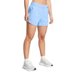 Spodenki treningowe damskie Under Armour Vanish 3in. Niebieskie szorty sportowe Under Armour, bez wzorów, na fitness i siłownię. Za 129.99 zł.
