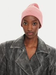 Calvin Klein Czapka Embroidery Fine K60K612590 Różowy. Czerwone czapki zimowe Calvin Klein, bez wzorów, z bawełny. Za 199.99 zł.