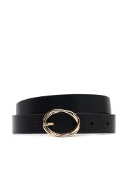 Tommy Hilfiger Pasek Damski Th Chic 2.5 AW0AW17251 Czarny. Czarne paski Tommy Hilfiger, bez wzorów, ze skóry. Za 189.99 zł.