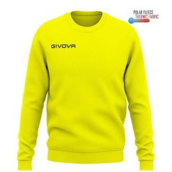 Bluza sportowa Givova Polarfleece One Yellow 2xl. Żółte bluzy bez kaptura Givova, s, bez wzorów, z materiału, bez kaptura, do piłki nożnej. Za 81.03 zł.