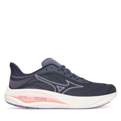 Buty do biegania Mizuno. Szare buty do biegania Mizuno, bez wzorów, bez zapięcia, do biegania. Za 429.99 zł.