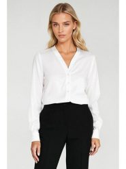 Nife Bluzka w kolorze białym rozmiar: 36. Białe bluzki Nife, bez wzorów, bez kołnierzyka, bez ramiączek. Za 156.61 zł.