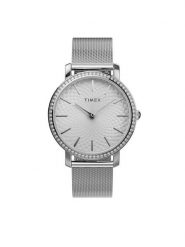 Timex Zegarek City TW2V52400 Srebrny. Szare, cyfrowe zegarki Timex, srebrne. Za 299.99 zł.