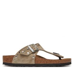 Japonki Birkenstock. Brązowe japonki Birkenstock, bez wzorów. Za 679.99 zł.