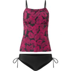 Tankini (2 części) bonprix ciemnoczerwono-czarny. Czerwone bikini bonprix, bez wzorów. Za 74.99 zł.
