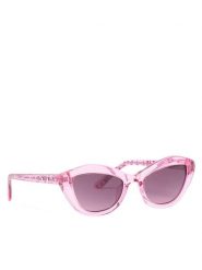 Guess Okulary przeciwsłoneczne GU00229 Niebieski. Niebieskie okulary przeciwsłoneczne Guess, z aplikacjami, plastikowe. Za 299.99 zł.