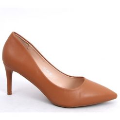 PA1 Szpilki klasyczne Shannon Camel brązowe. Brązowe szpilki PA1, bez wzorów, z materiału, klasyczne, bez obcasa, na szpilce, bez zapięcia. Za 120.50 zł.