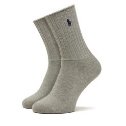 Skarpety wysokie damskie Polo Ralph Lauren. Szare skarpetki Polo Ralph Lauren, bez wzorów. Za 79.99 zł.