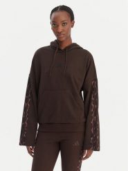 Adidas Bluza Seasonal Essentials Leopard Print KA4683 Brązowy Loose Fit. Brązowe bluzy bez kaptura adidas, xs, bez wzorów, z bawełny, bez kaptura. Za 279.99 zł.