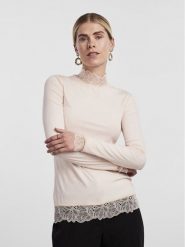 YAS Bluzka Elle 26024677 Beżowy Slim Fit. Brązowe bluzki YAS, xs, bez wzorów, z wiskozy, bez kołnierzyka, bez ramiączek. Za 139.99 zł.