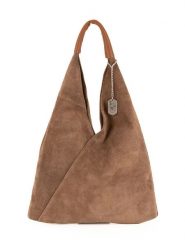 Anna Morellini Skórzany shopper bag "Eleonora" w kolorze jasnobrązowym - 40 x 31 x 2 cm rozmiar: onesize. Brązowe shopper bag Anna Morellini, bez wzorów, z materiału, na ramię, bez dodatków. Za 241.56 zł.
