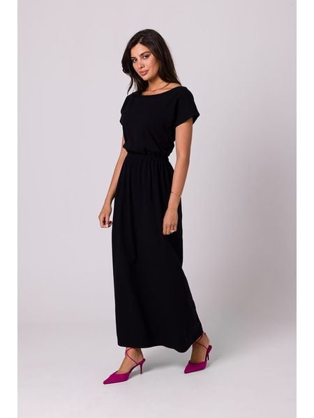Be Wear Sukienka w kolorze czarnym rozmiar: L. Czarne sukienki Be Wear, l, bez wzorów, z bawełny, bez kołnierzyka, bez ramiączek, maxi. Za 206.42 zł.