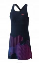 Sukienka tenisowa Yonex US + spodenki. Niebieskie szorty sportowe YONEX, bez wzorów, z materiału, na fitness i siłownię. Za 335.99 zł.