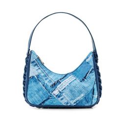 Torebka Desigual. Niebieskie torebki klasyczne Desigual, bez wzorów, klasyczne, bez dodatków. Za 219.99 zł.