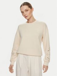 Vila Bluza Sif 14099158 Beżowy Regular Fit. Brązowe bluzy Vila, xl, bez wzorów, z syntetyku, bez kaptura. Za 99.99 zł.