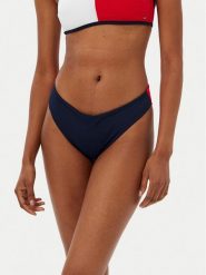 Tommy Hilfiger Dół od bikini UW0UW05838 Niebieski. Niebieskie bikini Tommy Hilfiger, bez wzorów, z syntetyku. Za 139.99 zł.