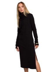 Made of emotion Sukienka w kolorze czarnym rozmiar: M. Czarne sukienki Made Of Emotion, na co dzień, m, bez wzorów, bez kołnierzyka, bez ramiączek, maxi, proste. Za 262.95 zł.