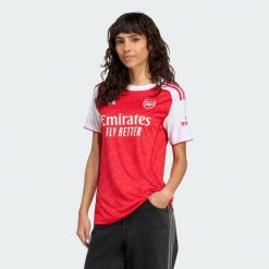 Koszulka podstawowa Arsenal 25/26. Białe t-shirty sportowe adidas, s, bez wzorów, bez ramiączek, do piłki nożnej. Za 439.00 zł.