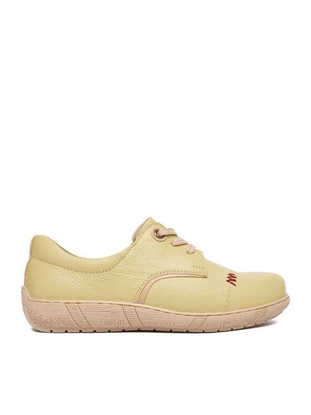 Go Soft Półbuty CEO-WI23-COMFORT-01 Żółty. Żółte półbuty wsuwane GO SOFT, bez wzorów, ze skóry, bez obcasa, na płaskiej podeszwie. Za 219.99 zł.