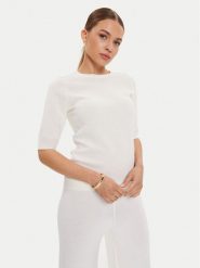 Max Mara Leisure Sweter Cima 24263660 Biały Regular Fit. Białe swetry Max Mara Leisure, l, bez wzorów, z wełny, bez ramiączek. Za 559.99 zł.