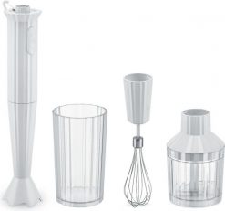 Blender ręczny Plissé biały z akcesoriami 4 el. Blendery Alessi. Za 667.00 zł.