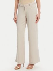 Guess Jeansy W4GA96 WDP85 Beżowy Wide Leg. Brązowe jeansy Guess, z aplikacjami, z jeansu. Za 329.99 zł.