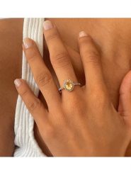 OR Carats Złoty pierścionek z diamentami i cytrynem rozmiar: 58. Żółte pierścionki OR Carats, z cytrynem, złote. Za 1,446.19 zł.