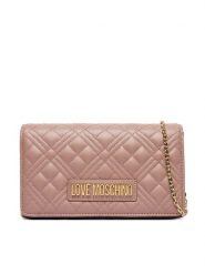 LOVE MOSCHINO Torebka JC4079PP0OLA0600 Różowy. Czerwone kopertówki Love Moschino, bez wzorów, ze skóry, wizytowe, bez dodatków. Za 609.99 zł.