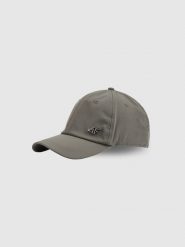 4F Czapka z daszkiem strapback uniseks - szara L/XL (60cm). Szare czapki z daszkiem 4f, bez wzorów, klasyczne. W wyprzedaży za 49.99 zł.