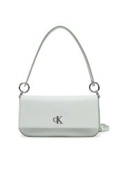 Calvin Klein Jeans Torebka Minimal Monogram Shoulder Pouch LV04K3161G Szary. Szare torebki klasyczne Calvin Klein Jeans, bez wzorów, z jeansu, bez dodatków. Za 259.99 zł.