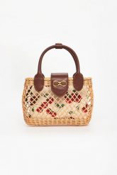 Torebka wiklinowa z saszetką TWINSET. Nerki i saszetki Twinset Milano, bez wzorów, bez dodatków. Za 879.00 zł.