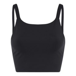 Biustonosz Sportowy Z Wysokim Dekoltem Dla Kobiet Mia. Czarne biustonosze sportowe GIRLFRIEND COLLECTIVE, bez wzorów. Za 252.99 zł.