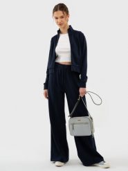 Bluza damska rozpinana granatowa Chitasana 403/ Abierto 403. Niebieskie bluzy BIG STAR, l, bez wzorów, z dzianiny, eleganckie, bez ramiączek, bez kaptura. W wyprzedaży za 169.99 zł.